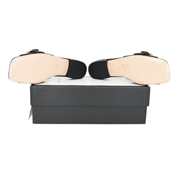 Gucci 626742 GG Marmont Leather Slide Sandals - Picture 12 of 14